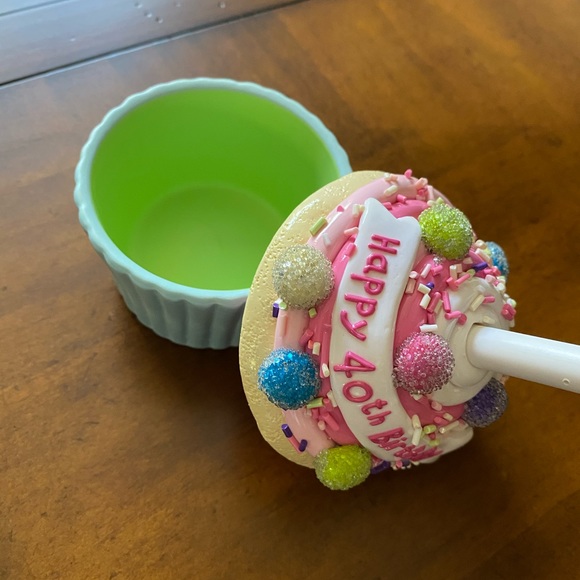 Jewelry Happy 4th Birthday Ceramic Cupcake Trinket Box Poshmark